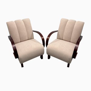 Set of Armchairs attributed to Jindrich Halabala for Up Závody, 1960s