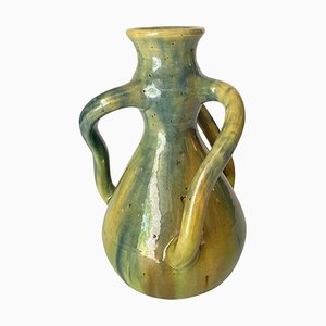Antique French Vase in Glazed Earthenware