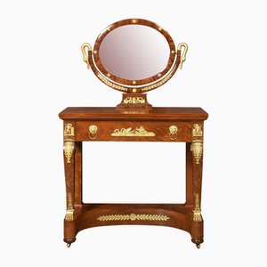 Antique French Empire Dressing Table in Mahogany
