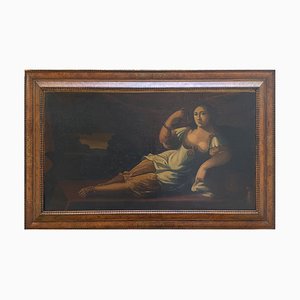Der Selbstmord der Kleopatra, 1700er, Öl auf Leinwand, Gerahmt