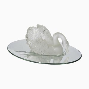 Testa di cigno in cristallo di Cristal Lalique, 1943