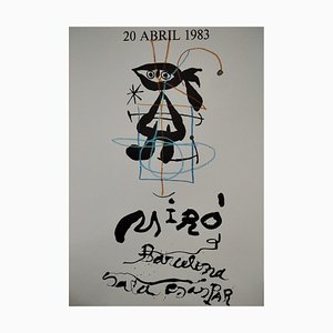 Joan Mirò, Gaspar Sala, Barcellona, ​​20 aprile 1983, Litografia