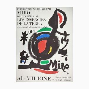 Joan Miro, Galleria Il Milione: Präsentation der Bände von Juan Perucho, 1969, Lithographie, gerahmt