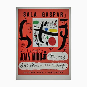 Joan Miro, Sala Gaspar: Essences of the Earth, 1968, Lithographie, Gerahmt