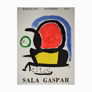 Joan Miro, Sala Gaspar, Barcelona, ​​September, 1970, Lithograph, Framed