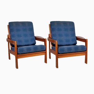 Set of Danish Teak Armchairs in the Style of Arne Wahl Iversen, 1970s