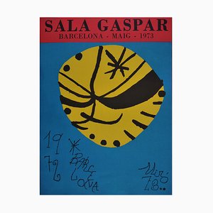 Joan Mirò, Sala Gaspar, Barcellona, 1973, Litografia, Incorniciato
