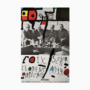 Joan Miro, Sert, Miró, Foix, Llorens Artigas, 1980, Lithographie, Encadré