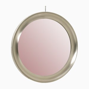 Large Wall Mirror in Metal by Sergio Mazza for Artemide, Italy, 1960s