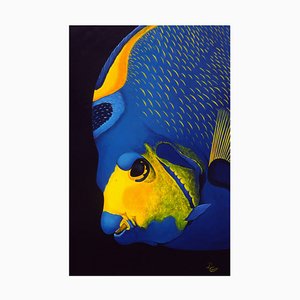 Patrick Chevailler, 501 Fish, 2020, Stampa digitale su tela