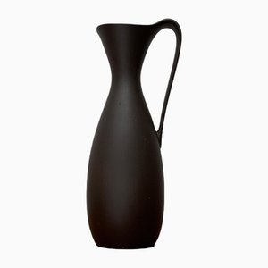 Mid-Century German Minimalist Wormser Terra-Sigillata Pottery Carafe Vase, 1960s