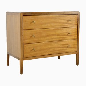 Mid-Century Teak and Brass Chest of Drawers, 1960s