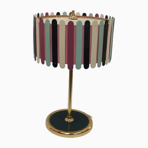 Table Lamp in Rose & Dark Blue, 1960s