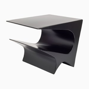 Star Axis Side Table in Black Aluminum by Neal Aronowitz