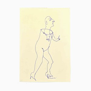 Mino Maccari, Figura ibrida, Disegno a inchiostro, anni '60