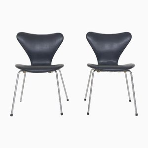 Model 3107 Dining Chairs by Arne Jacobsen for Fritz Hansen, 1955, Set of 2