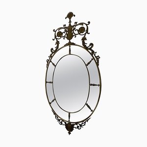 Specchio in ottone in stile Gio Ponti, anni '60