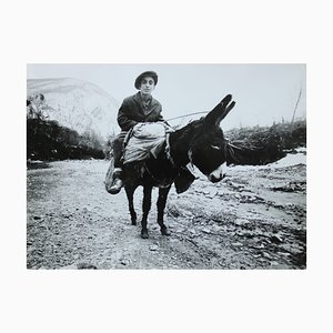 Dmitry Zyubritsky, Boy on the Donkey at Mountains, 1979, Photographie