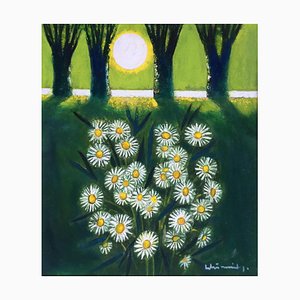 Laimdots Murnieks, Daisies, 1997, Olio su cartone