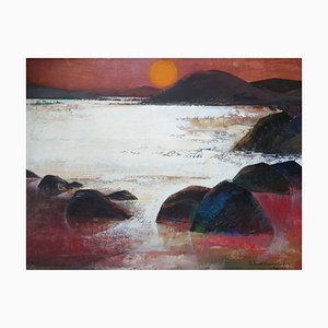 Laimdots Murnieks, Sunset, 1979, Oil on Canvas