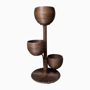 Rattan Plant Stand, 1970s