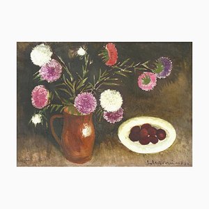 Laimdots Murnieks, Asters, 1970, Huile sur Toile