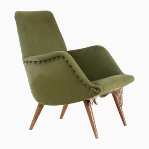 Modell 805 Sessel mit Holzbeinen von Carlo De Carli für Cassina, 1950er