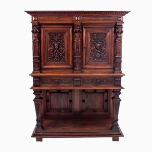 Französischer figürlicher Renaissance Schrank, 1870