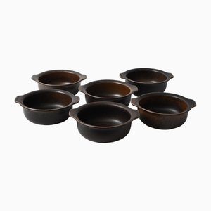 Mid-Century Ruska Bowls by Ulla Procope for Arabia, Set of 6