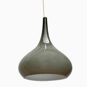 Mid-Century Danish Tulip Glass Pendant Lamp from Nordisk Solar and Holmegaard, 1960s