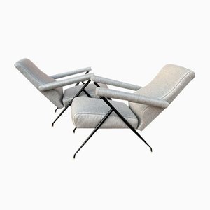 Set of Reclining Armchairs by Silvio Cavatorta, 1950