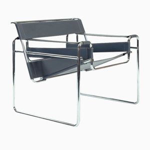 Italienischer Bauhaus Wassily B3 Stuhl von Marcel Breuer