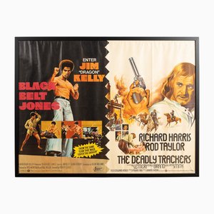 Affiche Quad Black Belt Jones / Deadly Trackers, Royaume-Uni, 1973