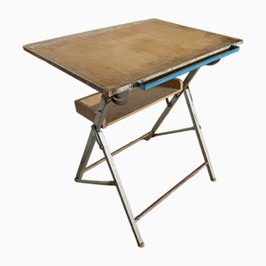 Foldable Architects Drawing Table, 1950s