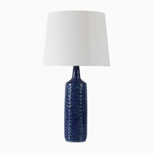 Lampada da tavolo blu cobalto di Per Linnemann-Schmidt per Palshus, Danimarca, anni '60