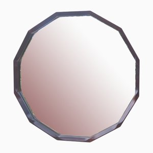 Dodecagonal Mirror in Rosewood attributed to Dino Cavalli for Tredici