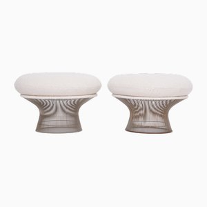 Mid-Century Ottomans by Warren Platner for Knoll, 1970s, Set of 2