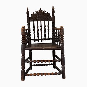 Armchair in Carved Wood, 1839
