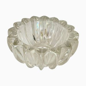 Art Deco French Molded Glass Bowl by Pierre D'Avesn, 1940
