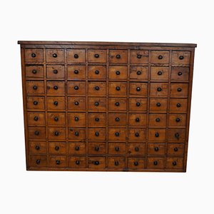 Dutch Industrial Workshop Cabinet in Pine, 1930s