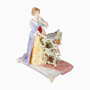Figura vintage de porcelana, siglo XIX