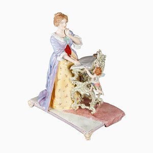 Figurine Vintage en Porcelaine, 19ème Siècle