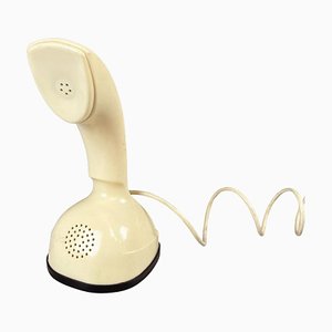 Teléfono de escritorio Ericofon Cobra Mid-Century de plástico beige de Ericsson, Sweden, años 50