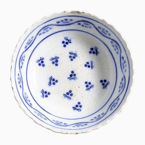 Blue and White Bowl from Nevers Faience