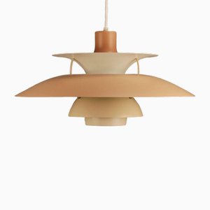 Lámpara PH5 vintage en beige arena de Poul Henningsen para Louis Poulsen