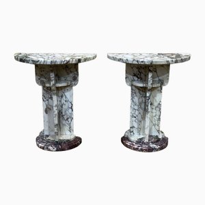 Art Deco Selettes in Marble, 1930s, Set of 2