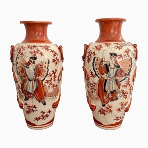Satsuma Vases, 1900s, Set of 2