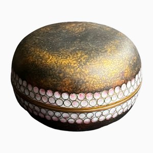 Cloisonné Lidded Box by Käthe Ruckenbrod with Turquoise Interior