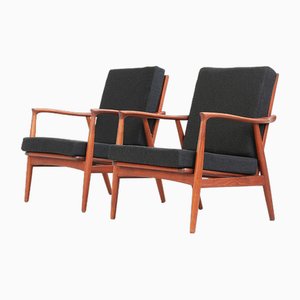 Danish Lounge Chairs in Teak, 1960s, Set of 2