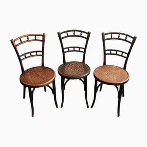 Esszimmer / Kaffeehaus Stühle von Thonet, Österreich, 1890er, 3er Set